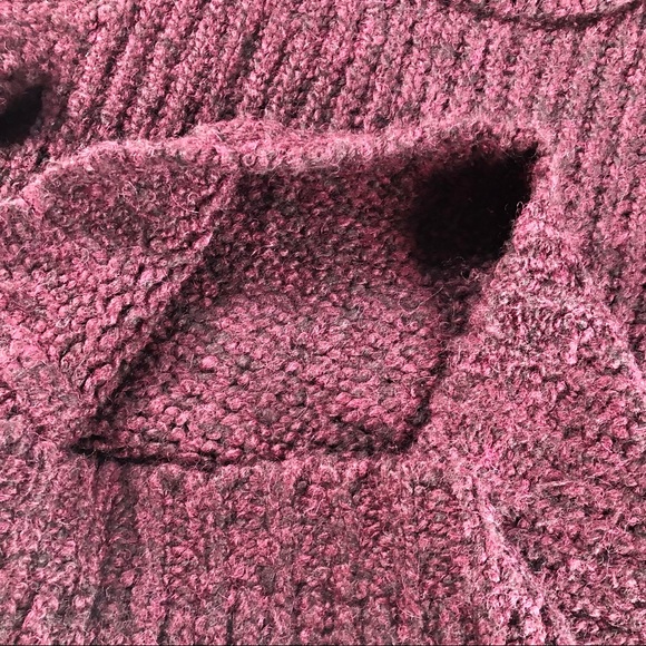 THEORY WOMENS ALPACA SWEATER BURGUNDY WINE S - Picture 8 of 15